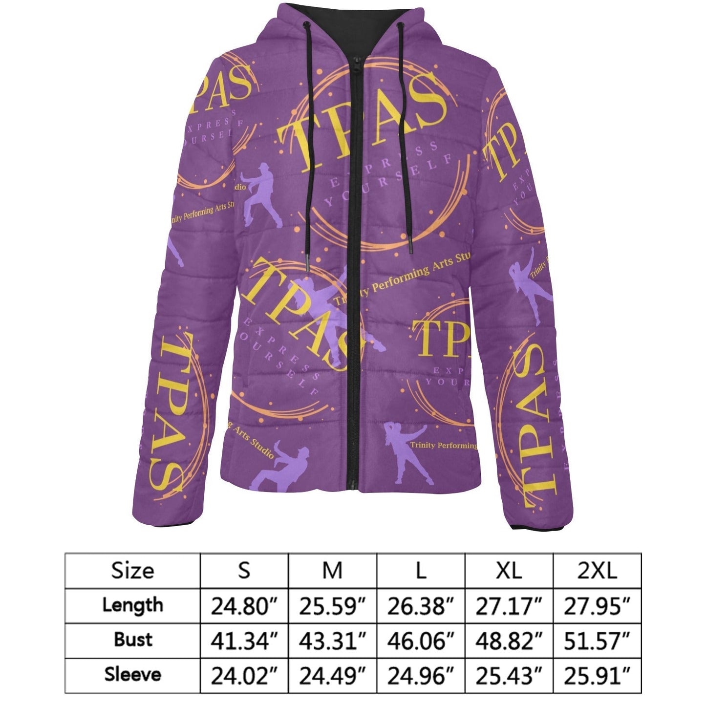 TPAS Competition Team Padded Hooded Jacket