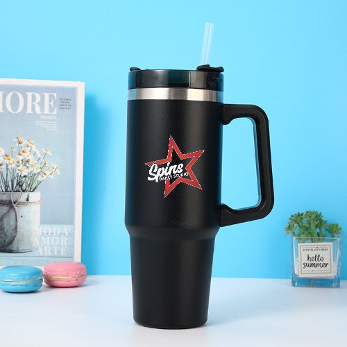 Spins Thermal Mug W/ Straw