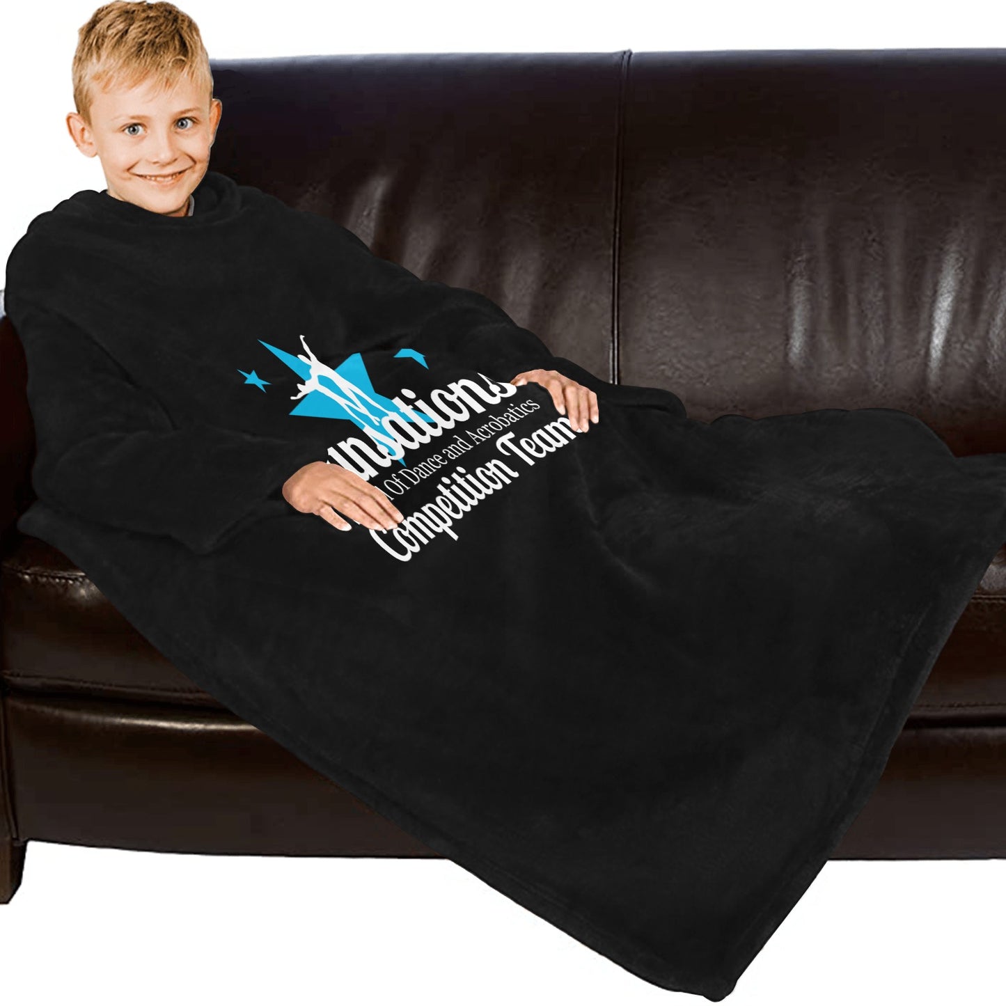 Dansations Competition Team Blanket Robe with Sleeves for Kids