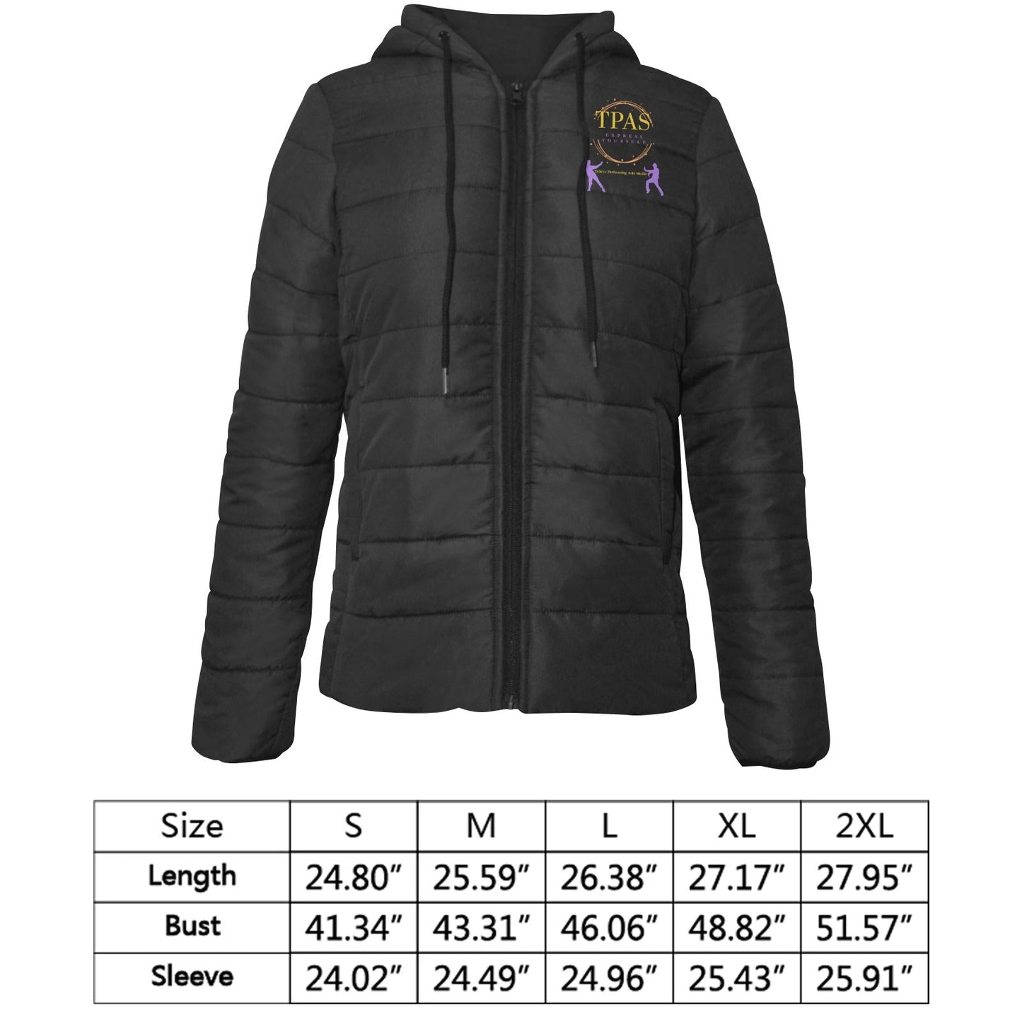 TPAS Competition Team Padded Hooded Jacket