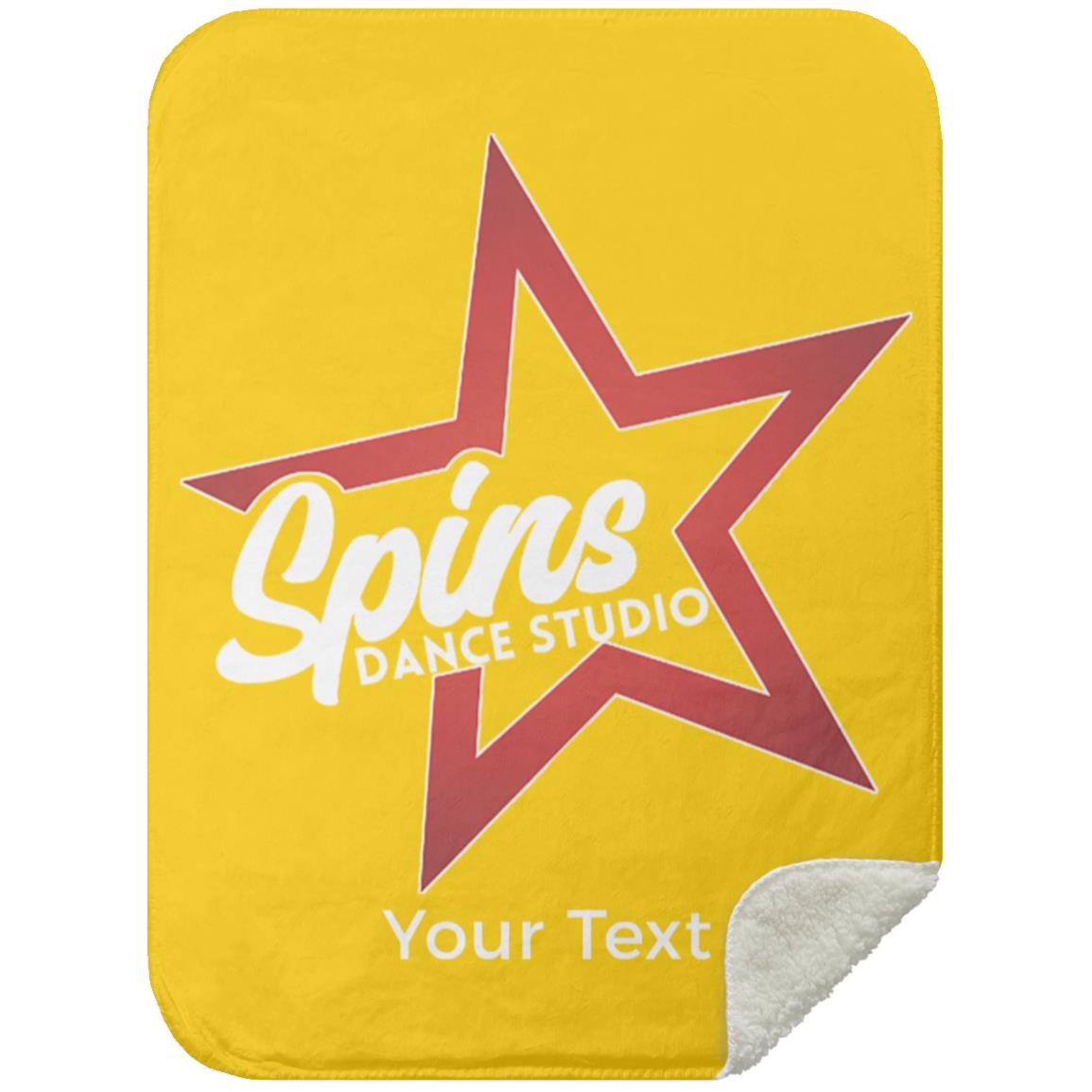 Spins Personalized Premium Sherpa Blanket 30x40