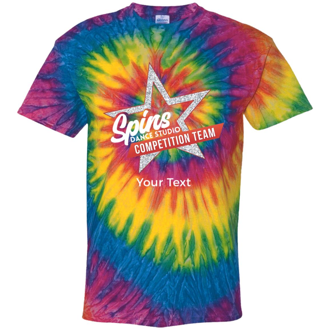 Spins Comp Team Personalized Youth Tie Dye T-Shirt