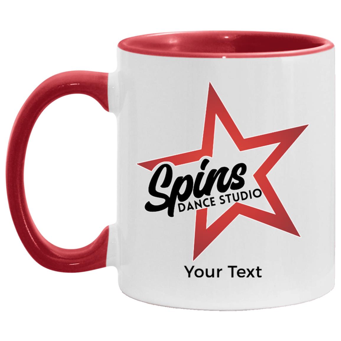 Spins Personalized 11oz Accent Mug