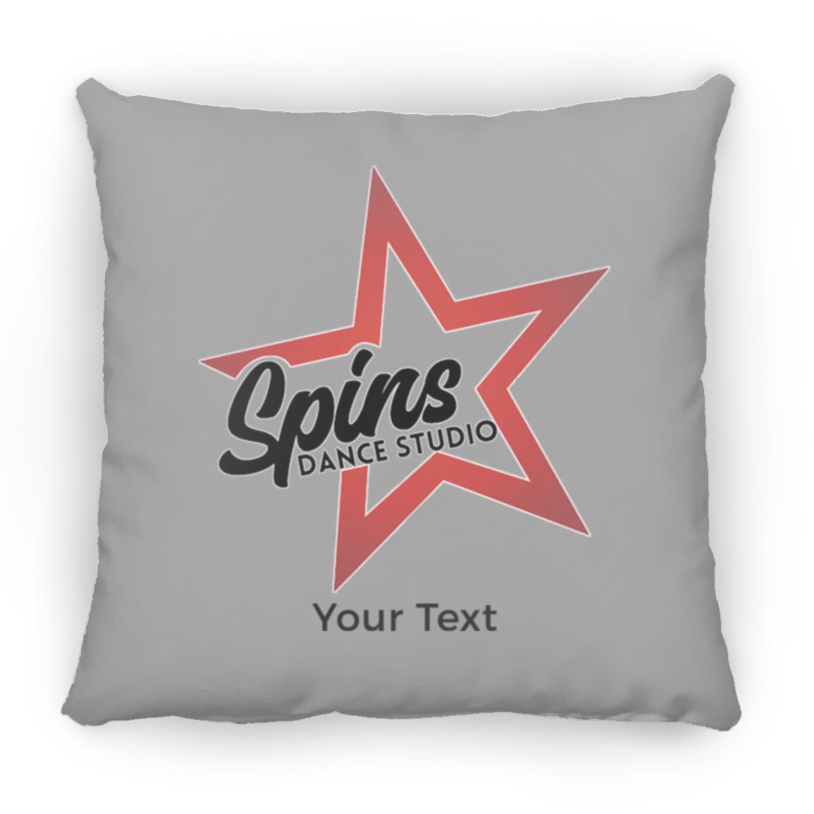 Spins Personalized Small Square Pillow