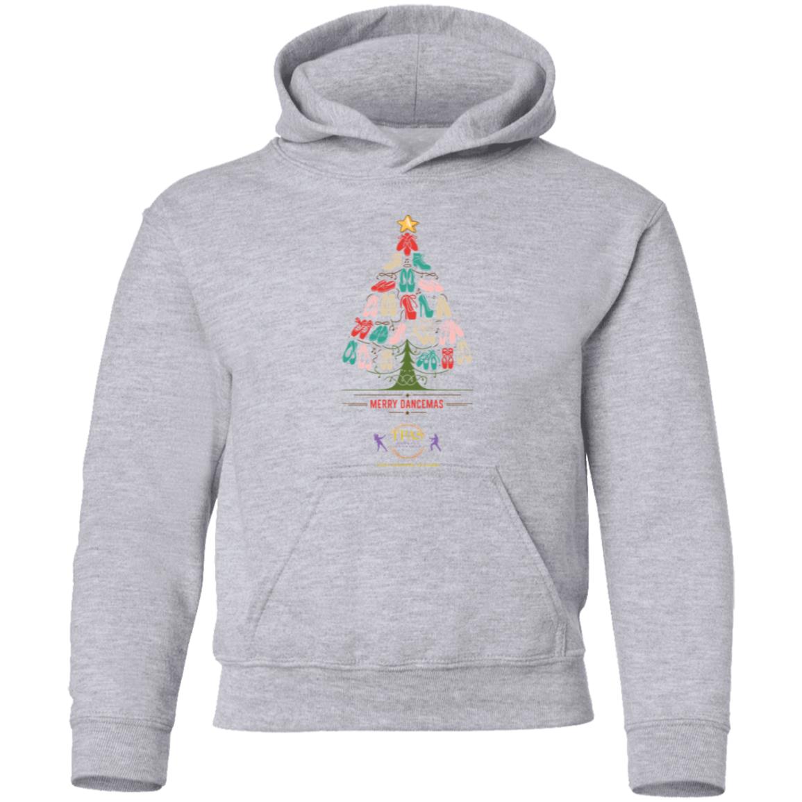 tpas christmas Merry Dancemas Tree Colorful Youth Pullover Hoodie