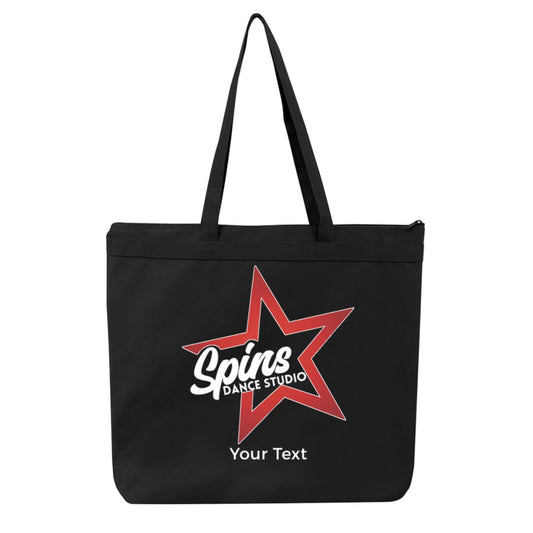 Spins Personalized Large Tote