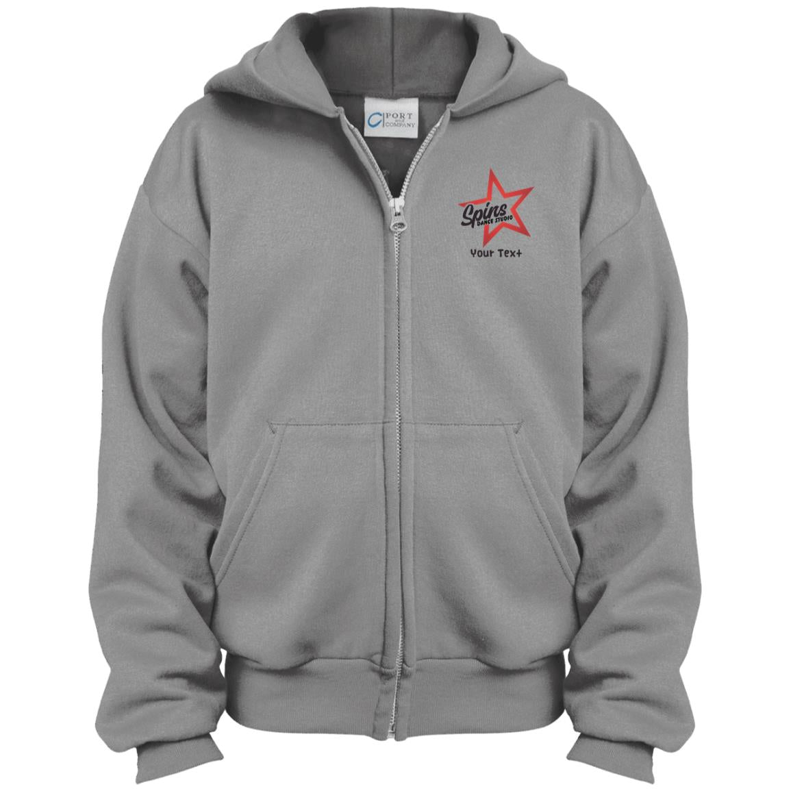 Spins Youth Full Zip Hoodie - With Personalization