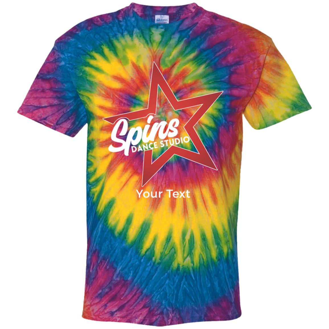 Spins Personalized Youth Tie Dye T-Shirt