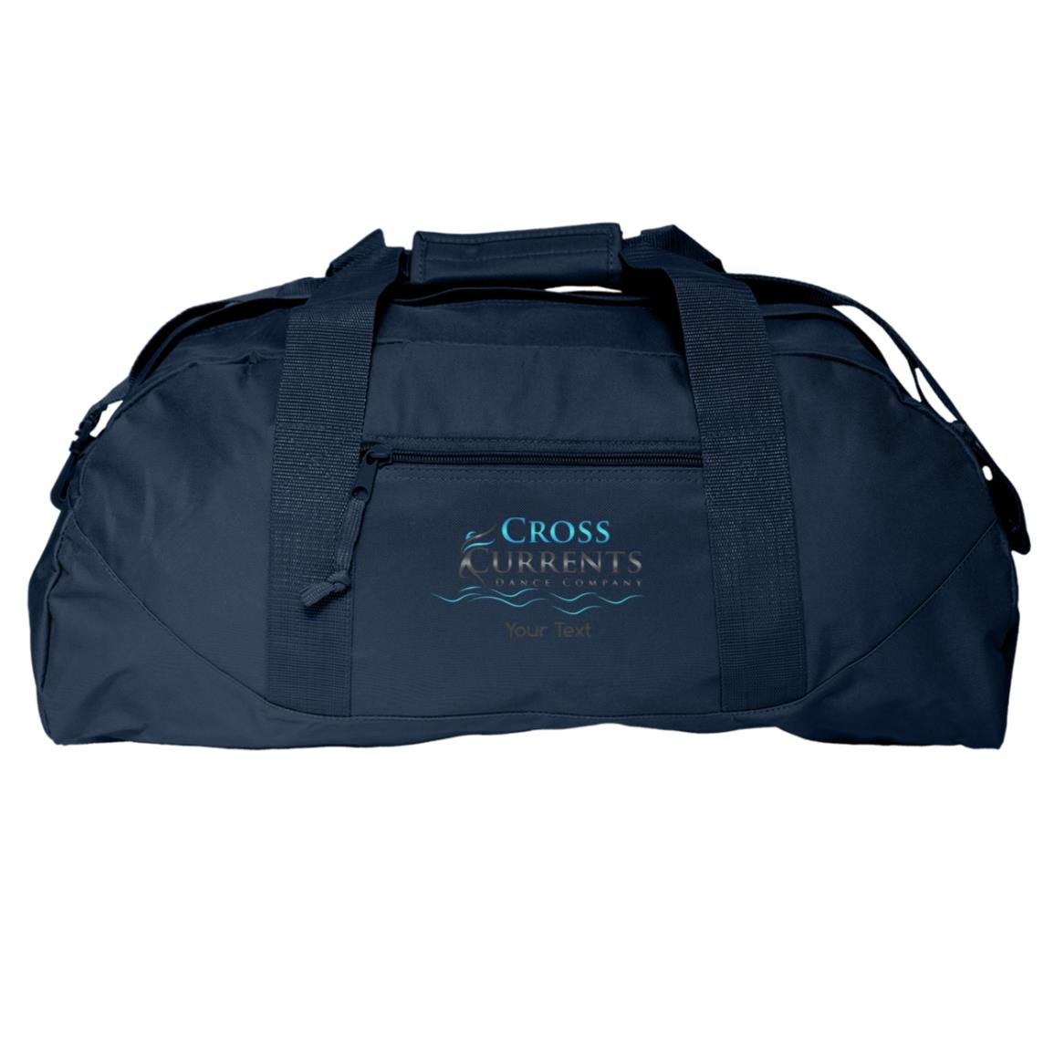 Cross Currents Personalized Large Square Duffel