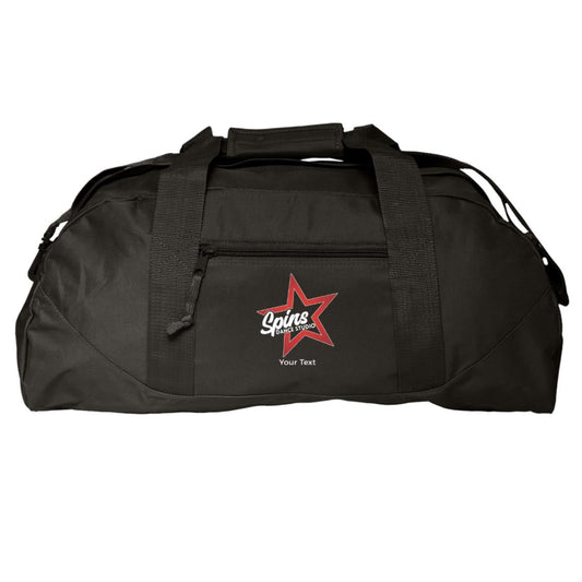 Spins Personalized Large Square Duffel