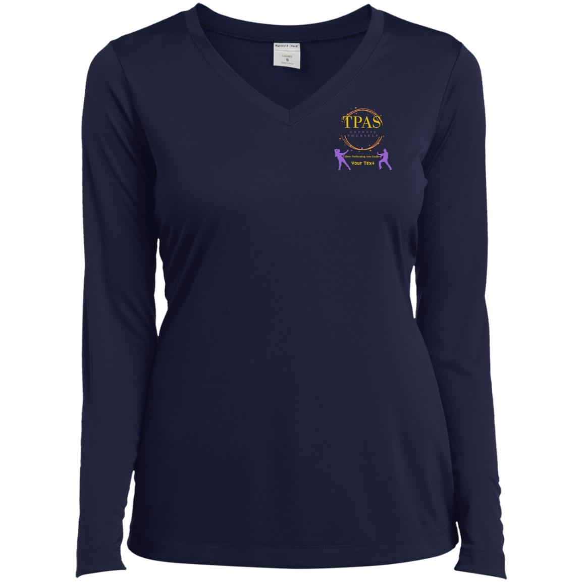 TPAS Ladies’ Long Sleeve Performance V-Neck Tee