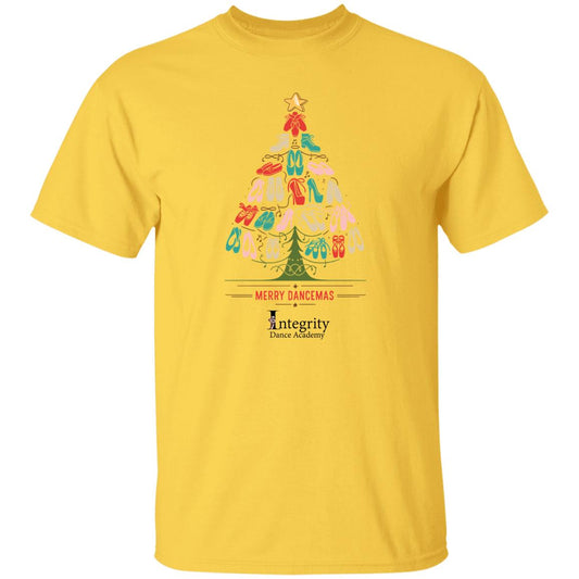 Integrity Dance Acdemy Merry Dancemas Shoe Tree 100 % Cotton T-Shirt