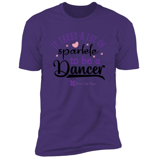 FCD it takes a lot of sparkle to be a dancer Premium Short Sleeve T-Shirt