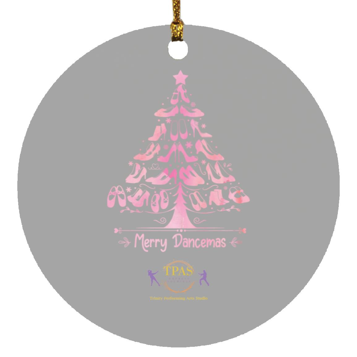 tpas christmas Merry Dancemas Tree Pink Ornament