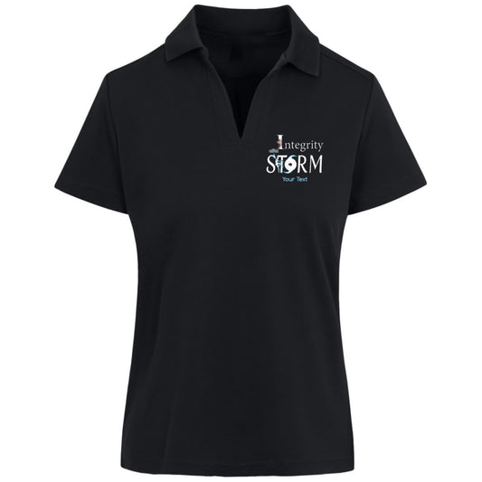 IDA Storm Personalized CrownLux Womens Plaited Polo