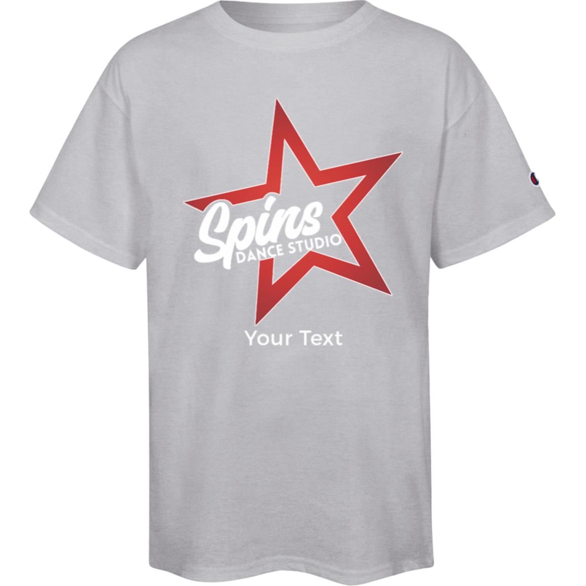 Spins Personalized Champion Youth Short Sleeve Tee