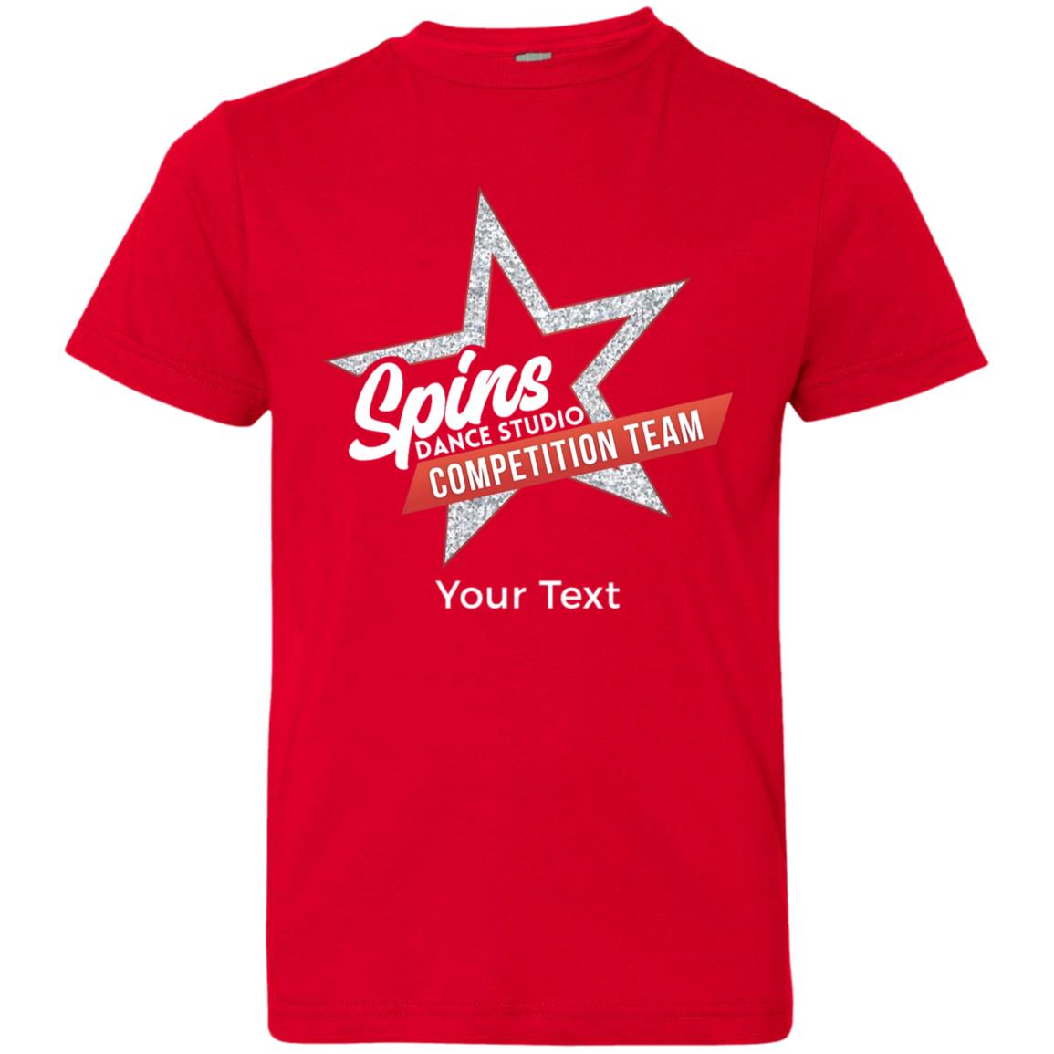 Spins Comp Team Personalized Youth Jersey T-Shirt