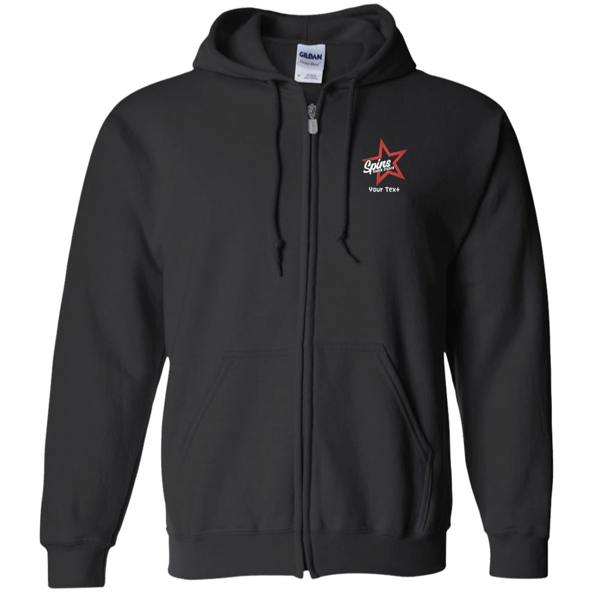 Spins Zip Up Hooded Sweatshirt - With Personalization