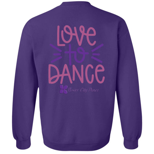 FCD Love To Dance SVG Cut File Crewneck Pullover Sweatshirt