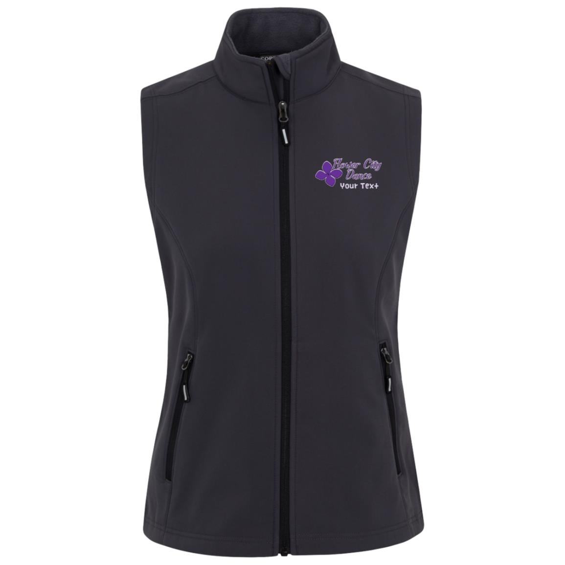 FCD Personalized Womens Cruise Two-Layer Fleece Bonded Soft Shell Vest