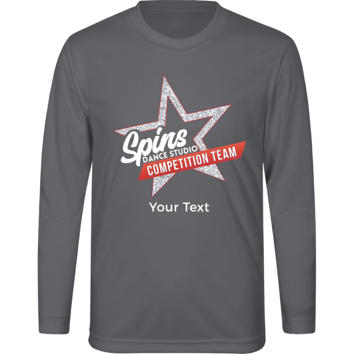 Spins Comp Team Personalized Youth Zone Long Sleeve Tee