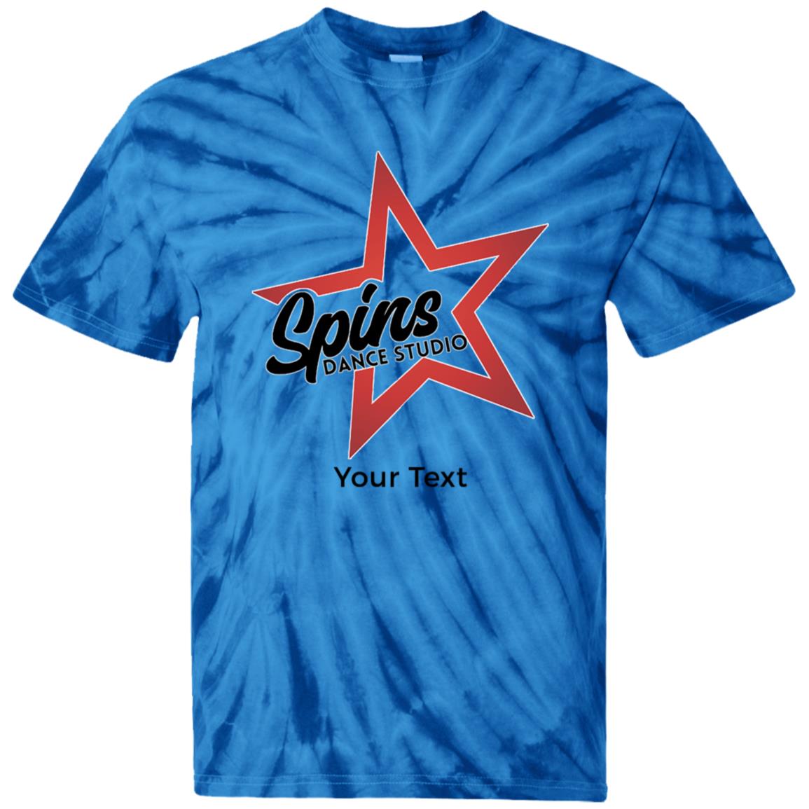 Spins Personalized Youth Tie Dye T-Shirt