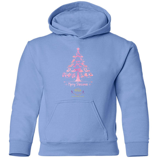 tpas christmas Merry Dancemas Tree Pink Youth Pullover Hoodie