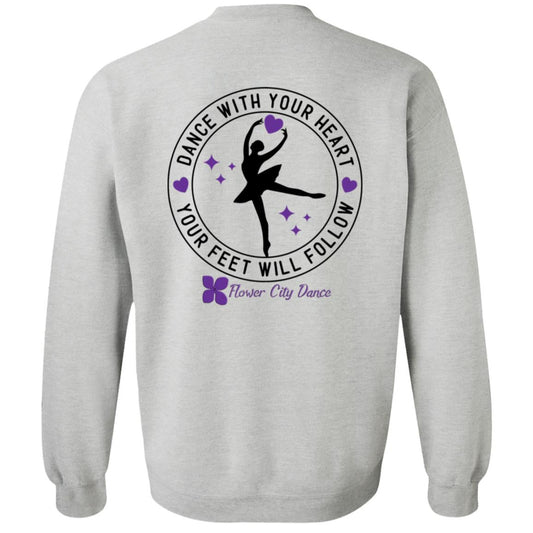 FCD circle dance w heart Crewneck Pullover Sweatshirt