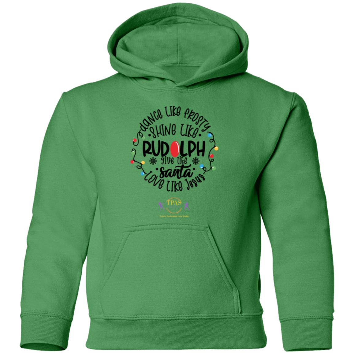 tpas christmas Dance Like Frosty, Love Like Jesus Youth Pullover Hoodie