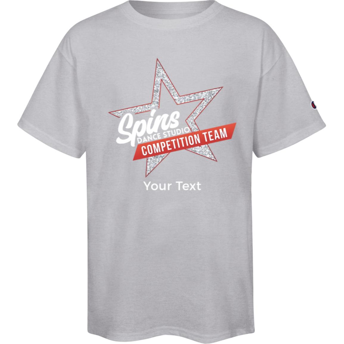 Spins Comp Team Personalized Champion Youth Short Sleeve Tee