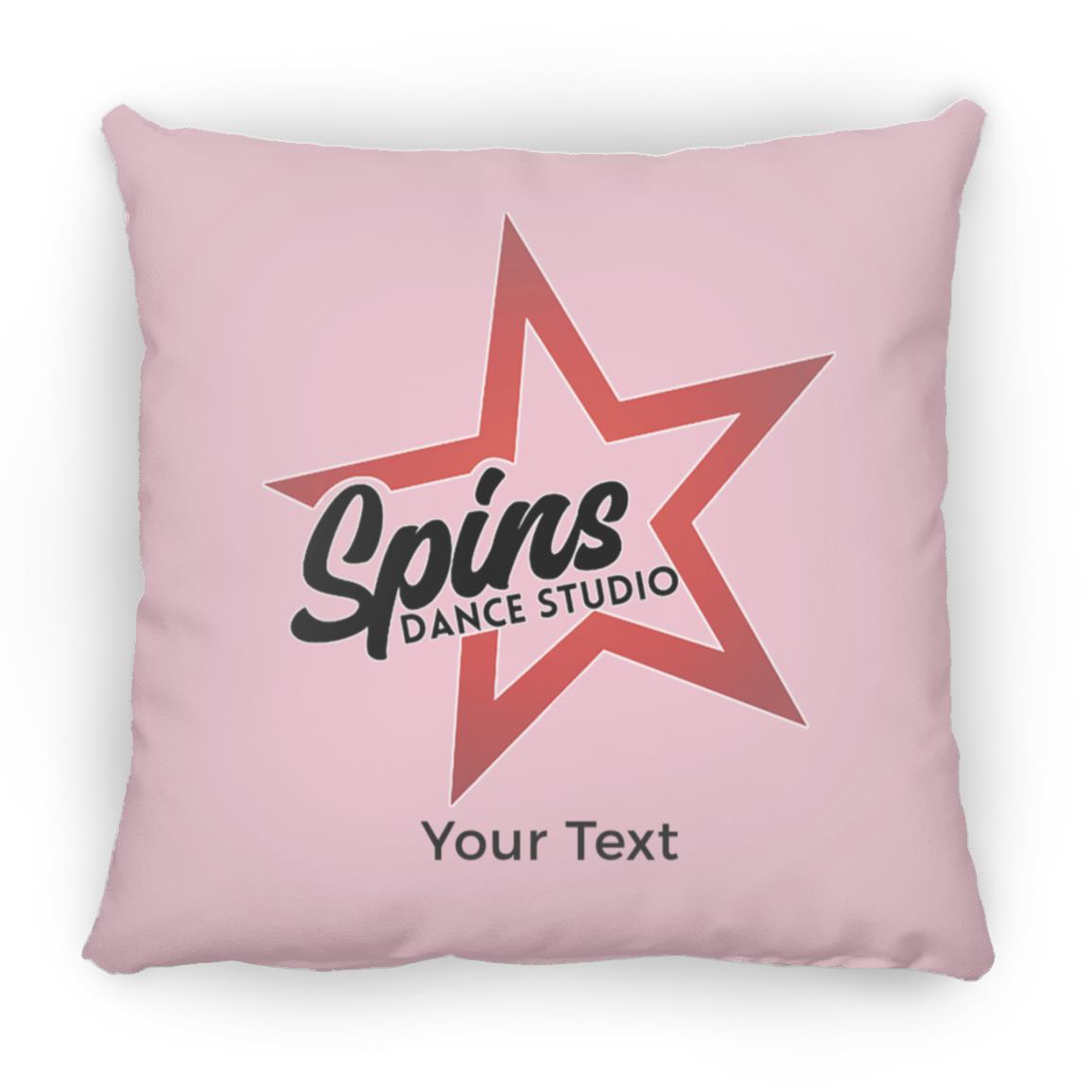 Spins Personalized Medium Square Pillow