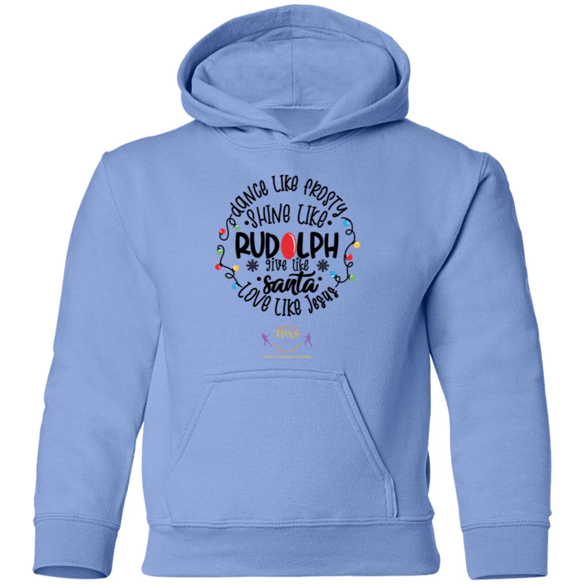 tpas christmas Dance Like Frosty, Love Like Jesus Youth Pullover Hoodie