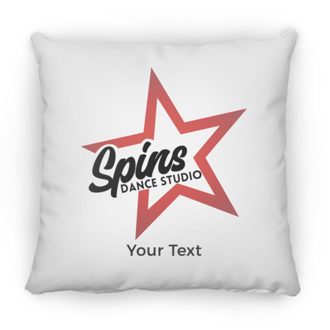 Spins Personalized Small Square Pillow