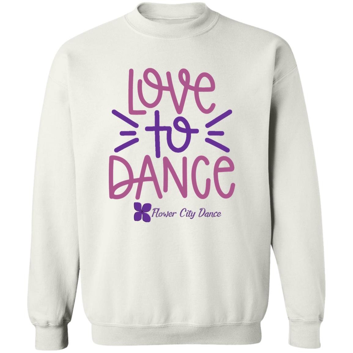 FCD Love To Dance SVG Cut File Crewneck Pullover Sweatshirt