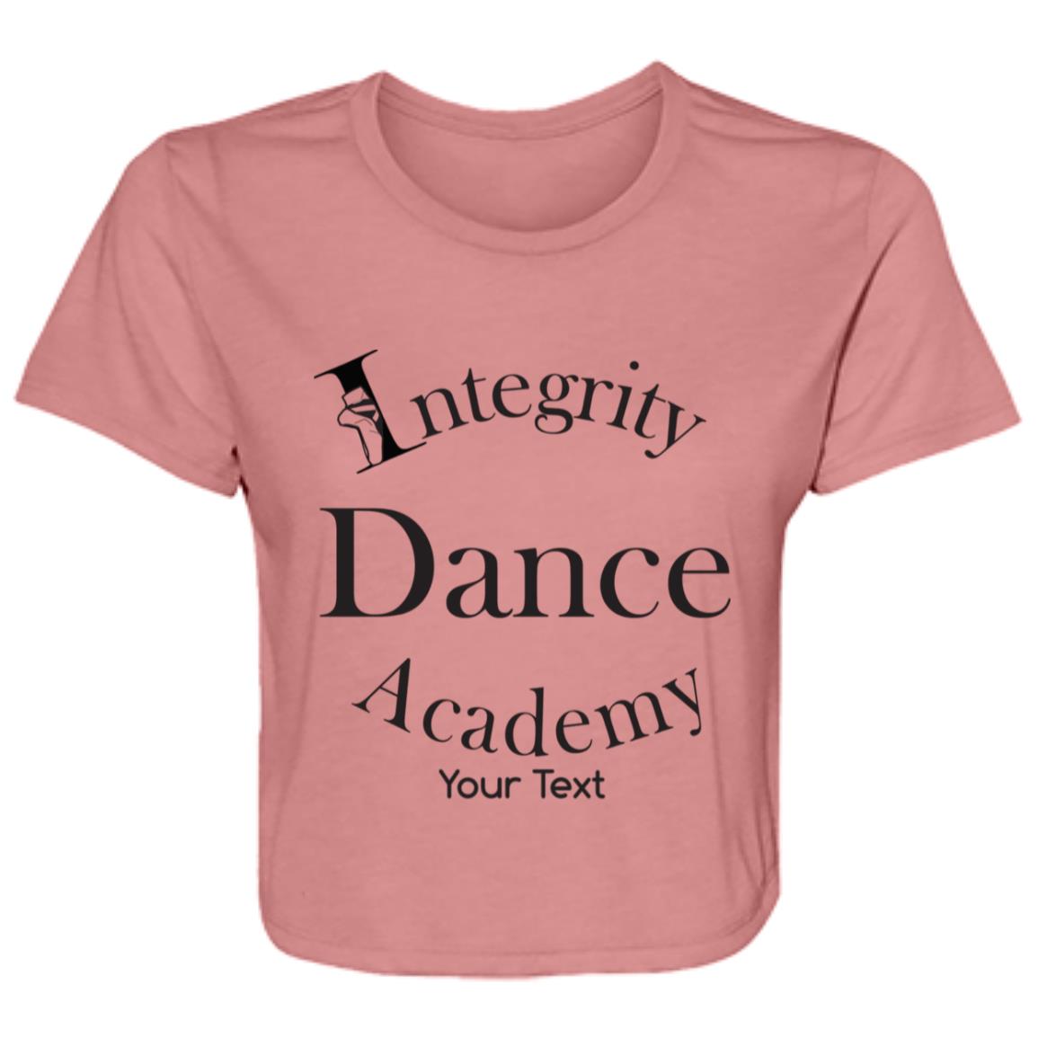 Integrity Dance Academy Personalized Flowy Cropped Tee