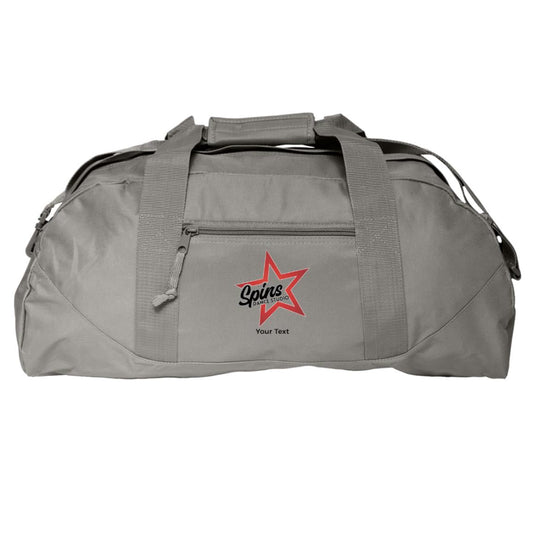 Spins Personalized Large Square Duffel