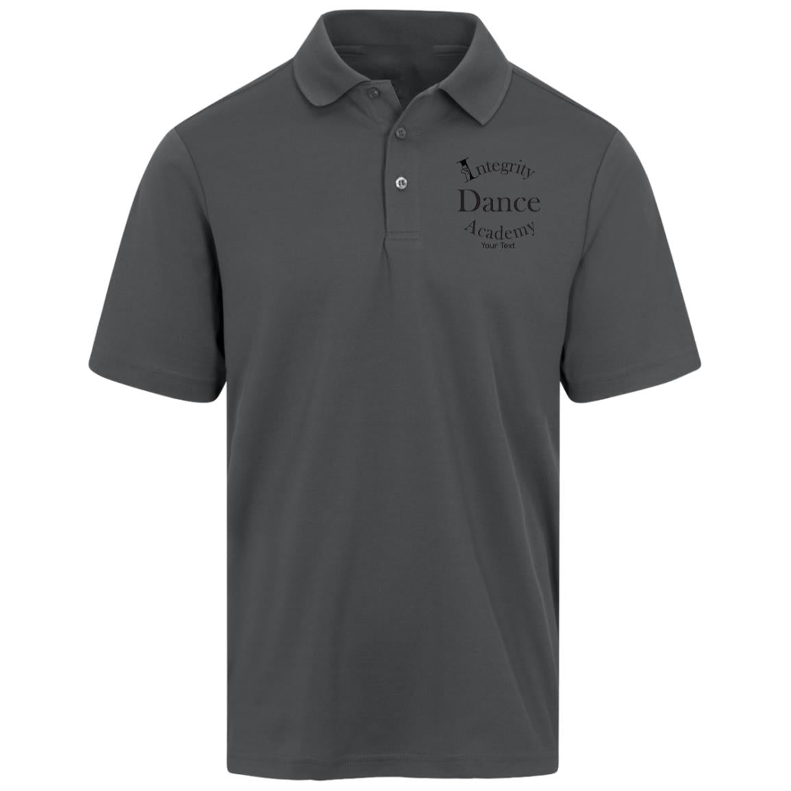 Integrity Dance Academy Personalized CrownLux Mens Plaited Polo