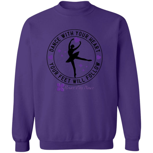 FCD circle dance w heart Crewneck Pullover Sweatshirt