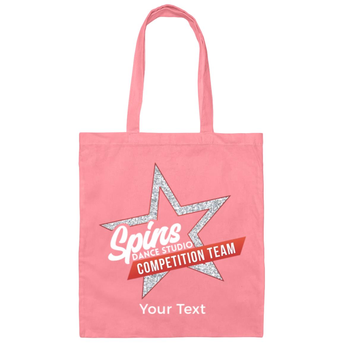 Spins Comp Team Personalized Canvas Tote Bag