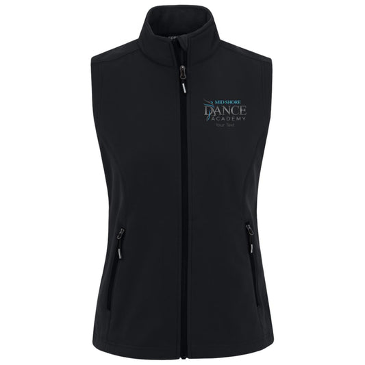 MSDA Personalized Womens Cruise Two-Layer Fleece Bonded Soft Shell Vest