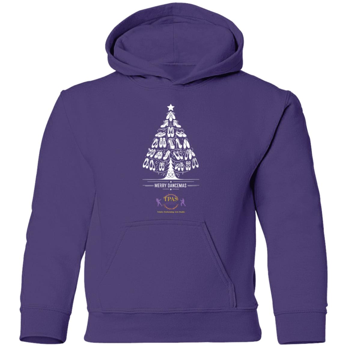 tpas christmas Merry Dancemas Tree Vintage Youth Pullover Hoodie