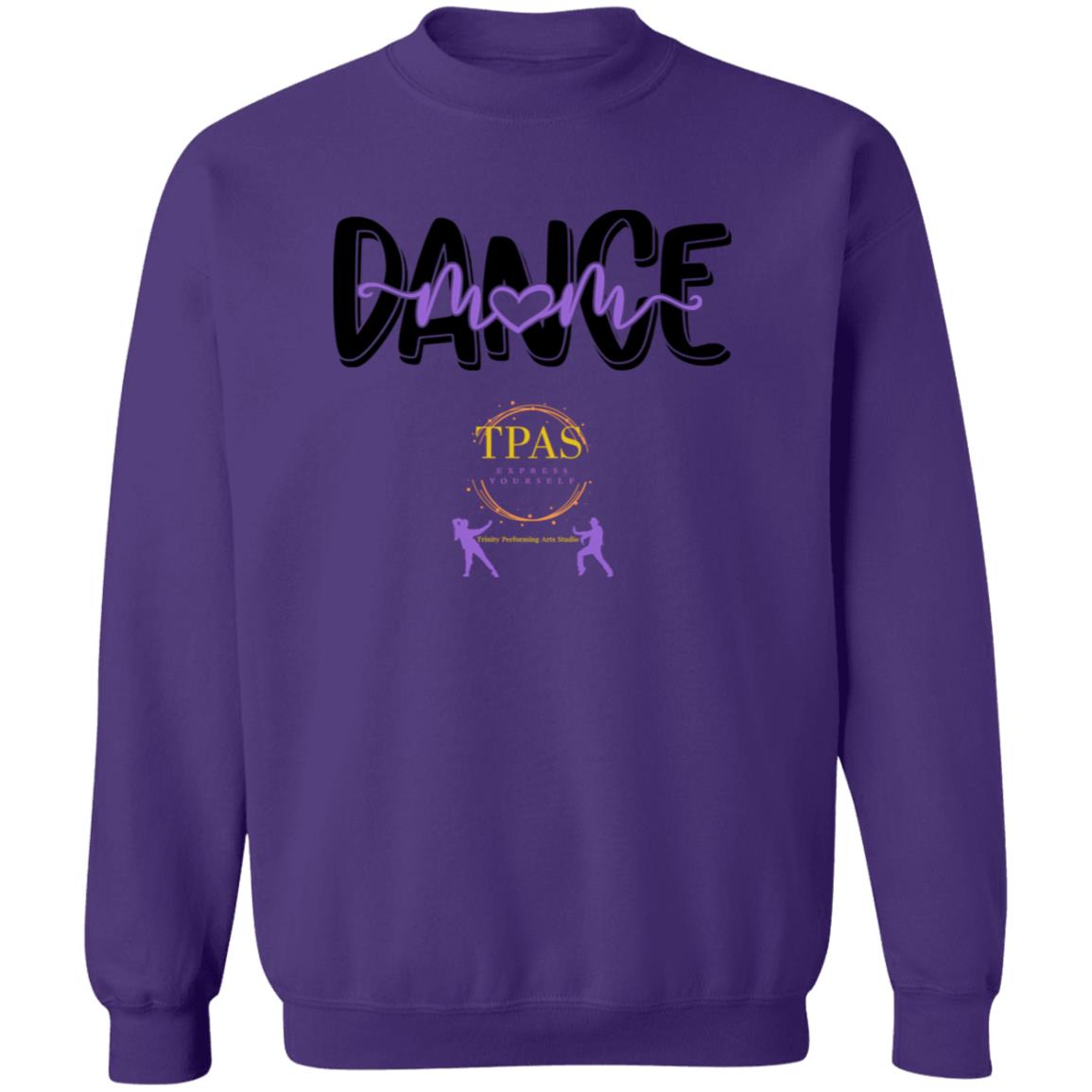 TPAS Dance Mom with Heart Crewneck Pullover Sweatshirt