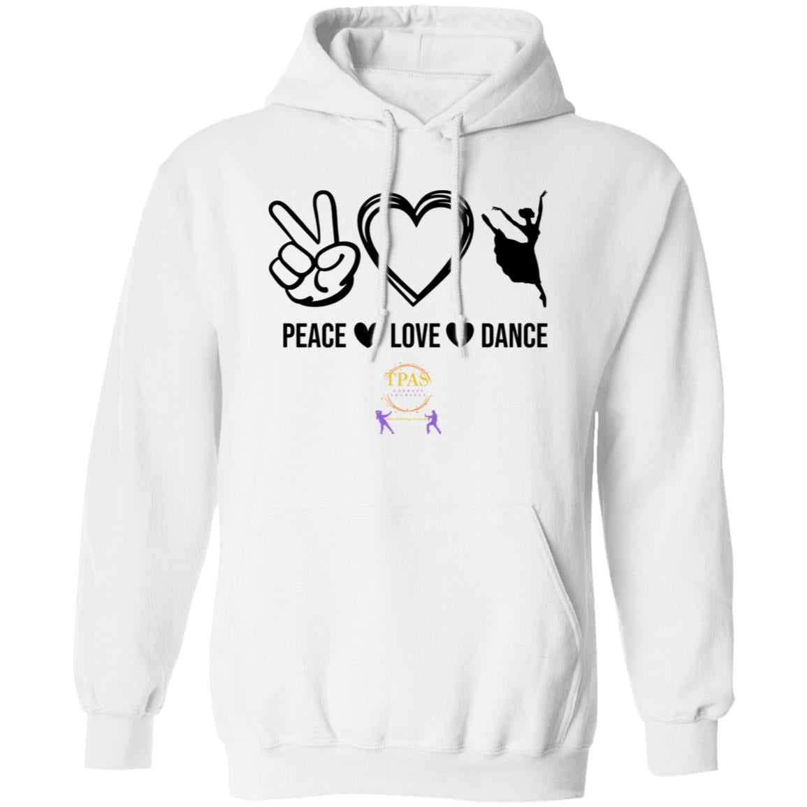 TPAS Peace Love and Dance Pullover Hoodie