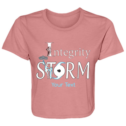 IDA Storm Personalized Flowy Cropped Tee