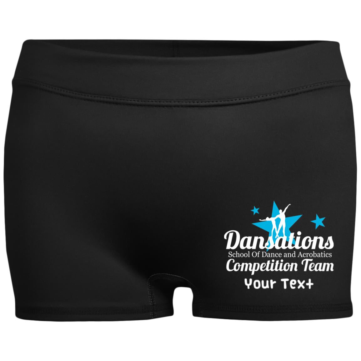 Dansations Competition Team Ladies' Fitted Moisture-Wicking 2.5 inch Inseam Shorts
