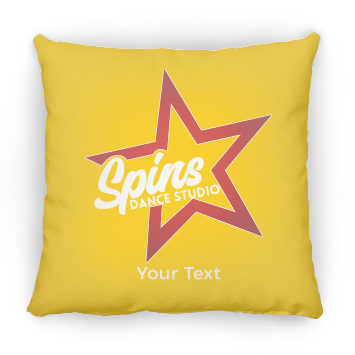 Spins Personalized Medium Square Pillow