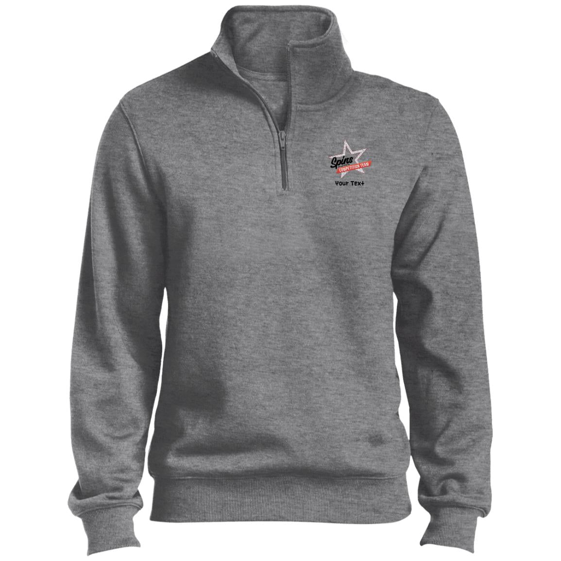 Spins Competition Team 1/4 Zip Sweatshirt - With Personalization