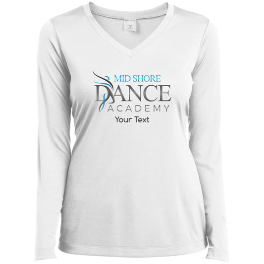 MSDA Personalized Long Sleeve Performance V-Neck Tee