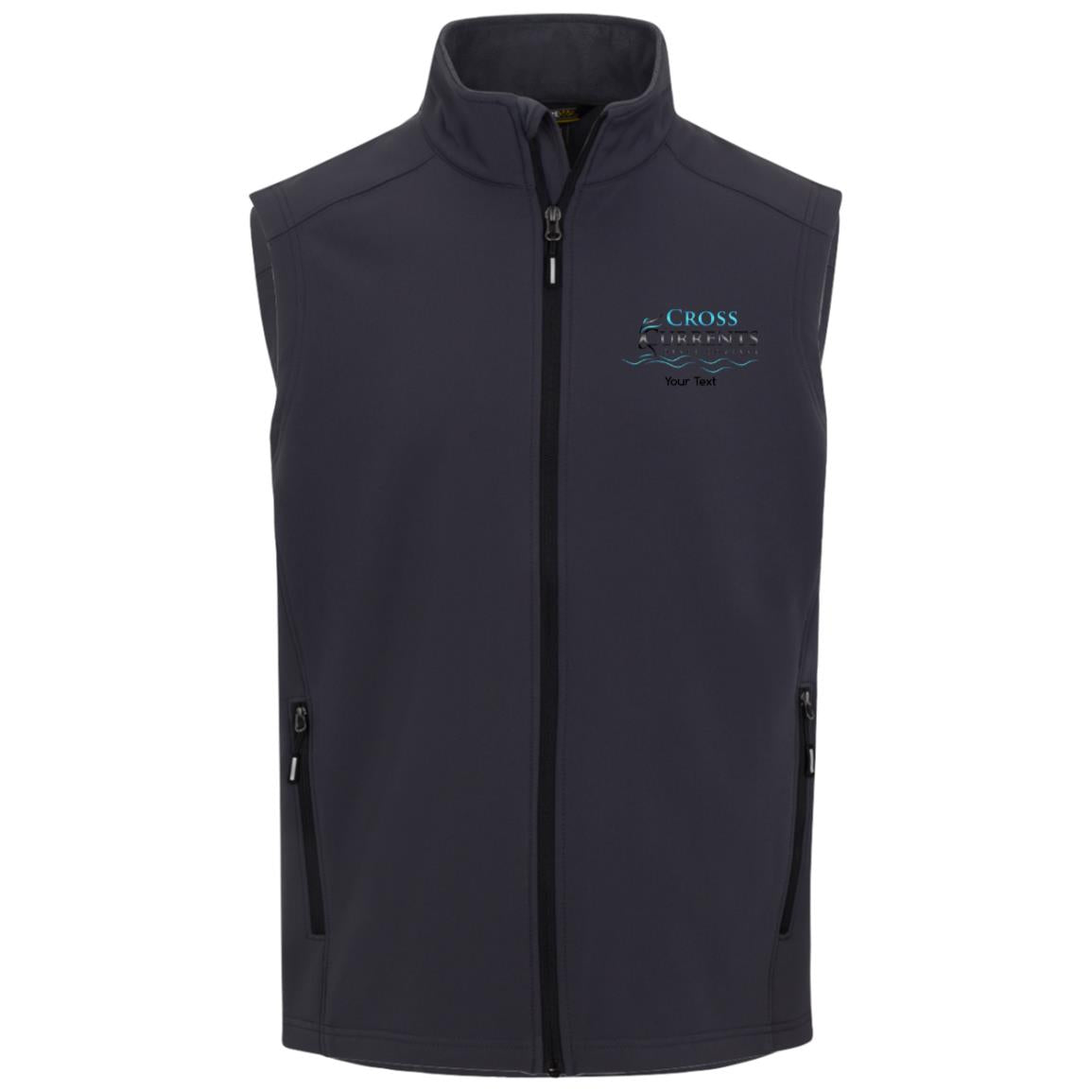 CCDC Personalized Mens Cruise Two-Layer Fleece Bonded Soft Shell Vest