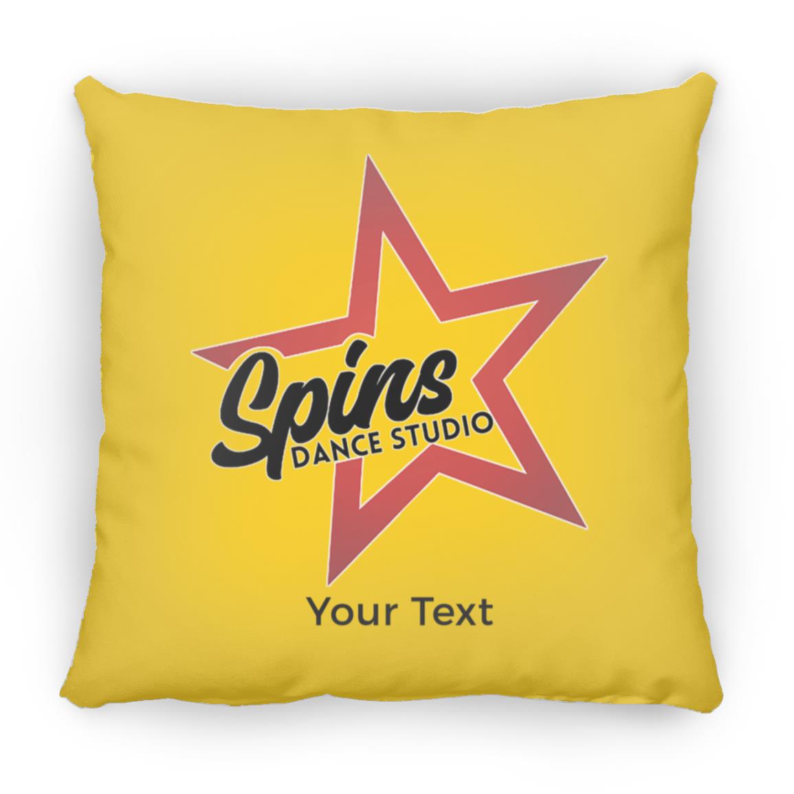 Spins Personalized Medium Square Pillow